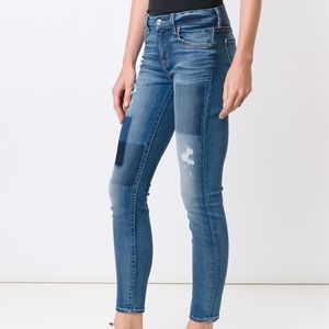 The Limited Patchwork Slim Boyfriend Dark Jeans 6